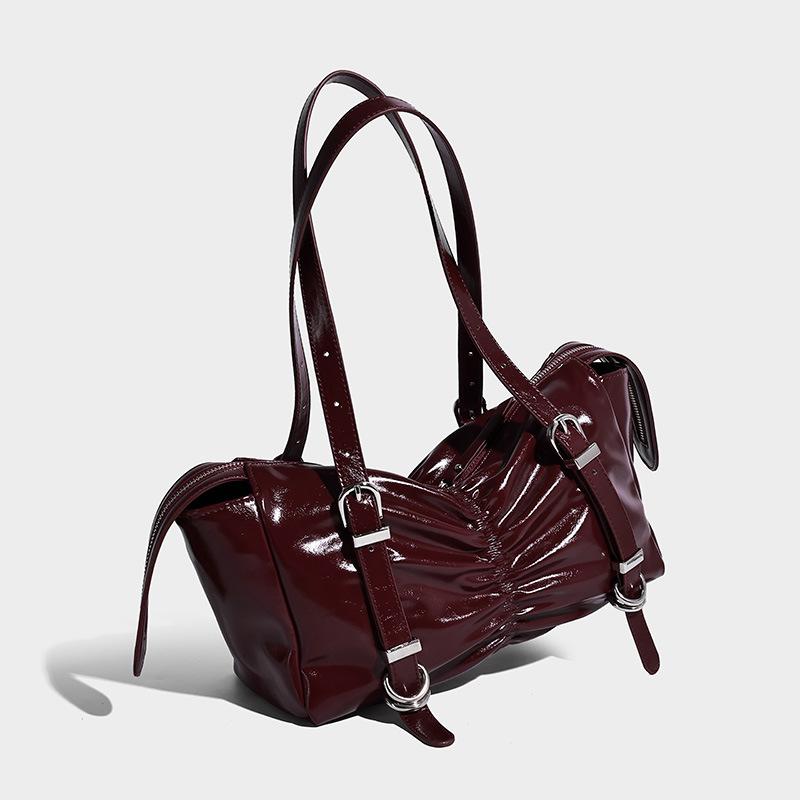 

2025 Осень/Зима Новая Сумка Под Мышку Большая Вместимость Сумка Через Плечо бордовый