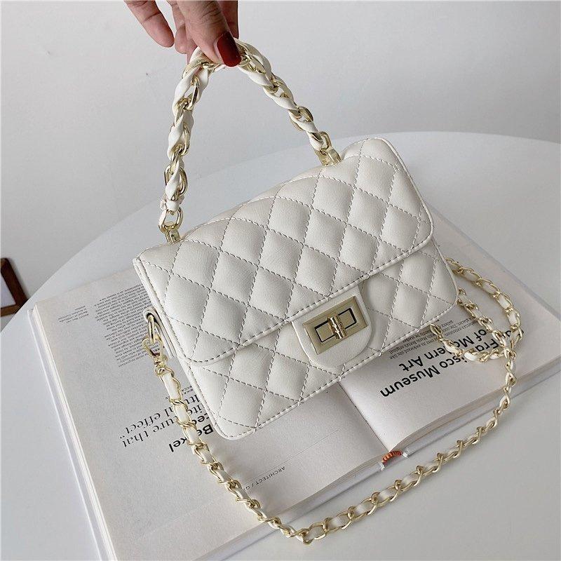 Chain bag new fashion diamond large capacity sensitive time versatile messenger multi-layer small square bag