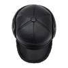 Dad Baseball Cap Middle-Aged Leather Cap Autumn Winter Men Baseball Cap