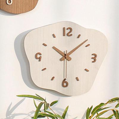 Wall Clock Asymmetrical Artwork Decorative Hanging Ornament Decor for Indoor Farmhouse