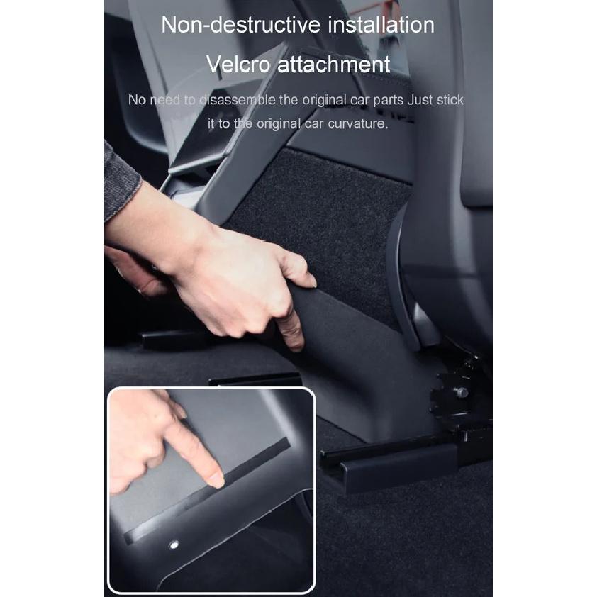 For Tesla Model 3 Highland 2024 Rear Seat Child Anti-Kick Board Anti Dirty Kickproof Mats Car Center Console Side Anti-Dirt Mats