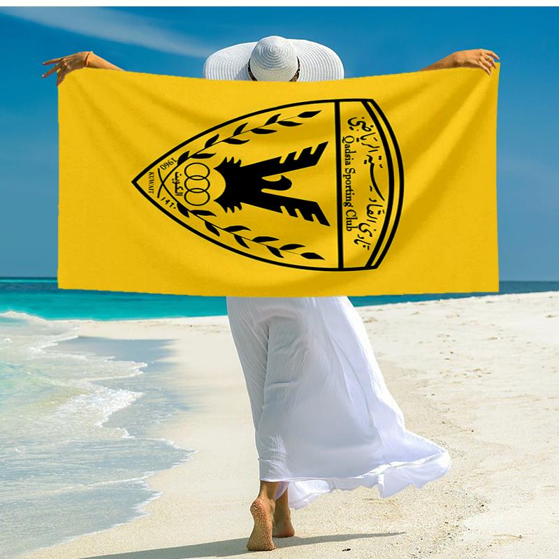 Qadsia Sporting Club Fashion Beach Towel: Ideal for Summer Adventures Soft, absorbent and quick drying suitable for swimming and bathing
