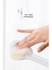 Soft Bristle Long Handle Bath Brush & Back Scrubber with Sponge Bath Ball