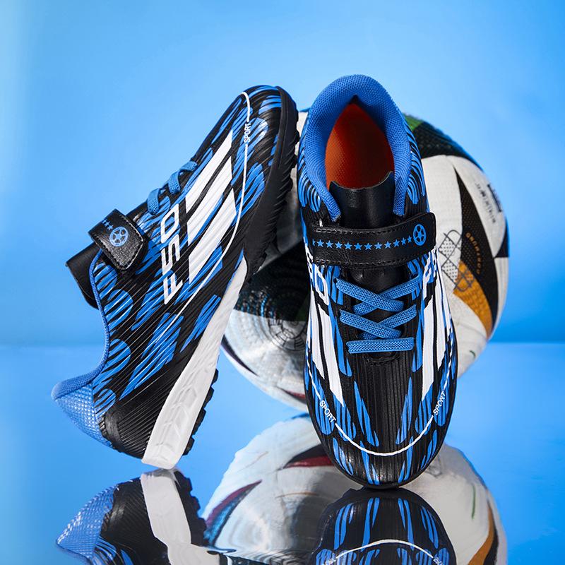 Kinder-Fußballschuhe Herren Ag-Stollen Nahtlose Fly-Woven Außen-Fußballschuhe Jugend Kunstrasen Professionelle Fußballschuhe