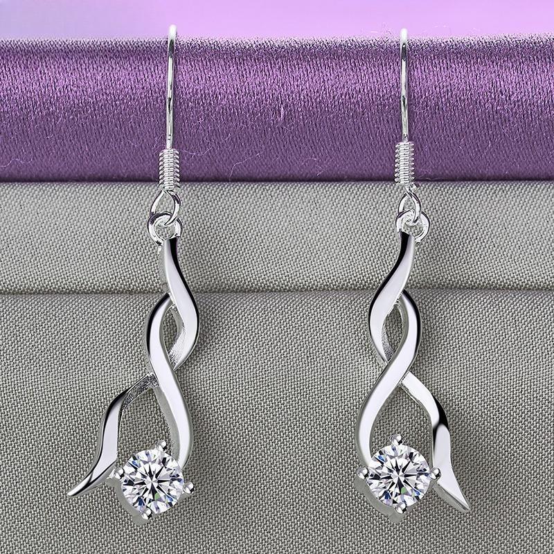 Ювелирные изделия из стерлингового серебра 925 пробы с цирконами ААА