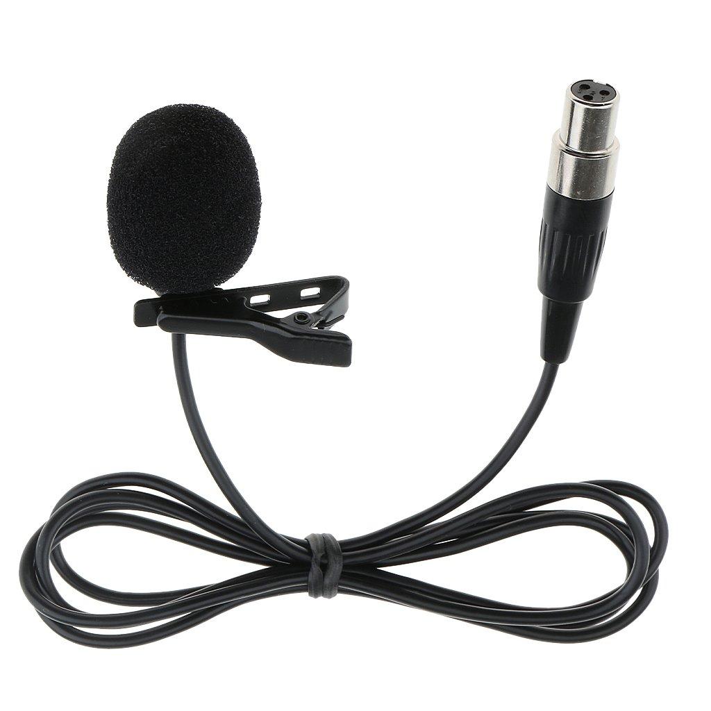 Phantasmia Lavalier Microphone 3.5mm 3Pin XLR 4Pin Compatibility 1m Cable Clip Condenser Unidirectional Vocal Speech Dance Sports Instrumental Solo