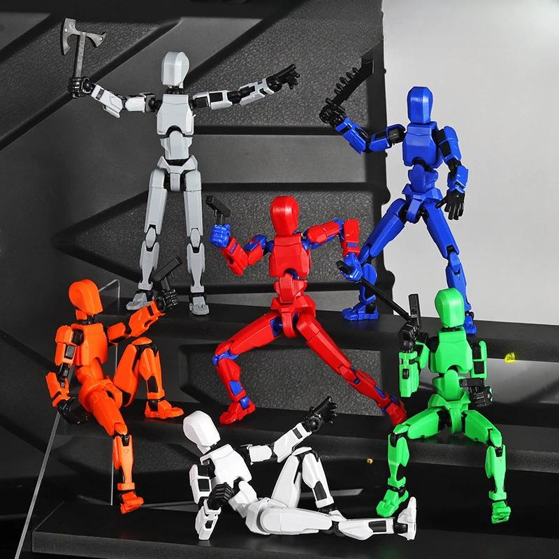 Lucky Puppets 13 Doll,Multiple Styling Combinations Robot Model,Cheap Holiday Gift,Cool Robot Doll Desktop Decoration