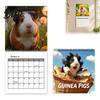 Home Office Wall Decor Guinea Pig Calendar 2027 12-Month Cute Pet Planner with Spiral Holiday Gift for Animal Lovers Binding Thick Paper Office,