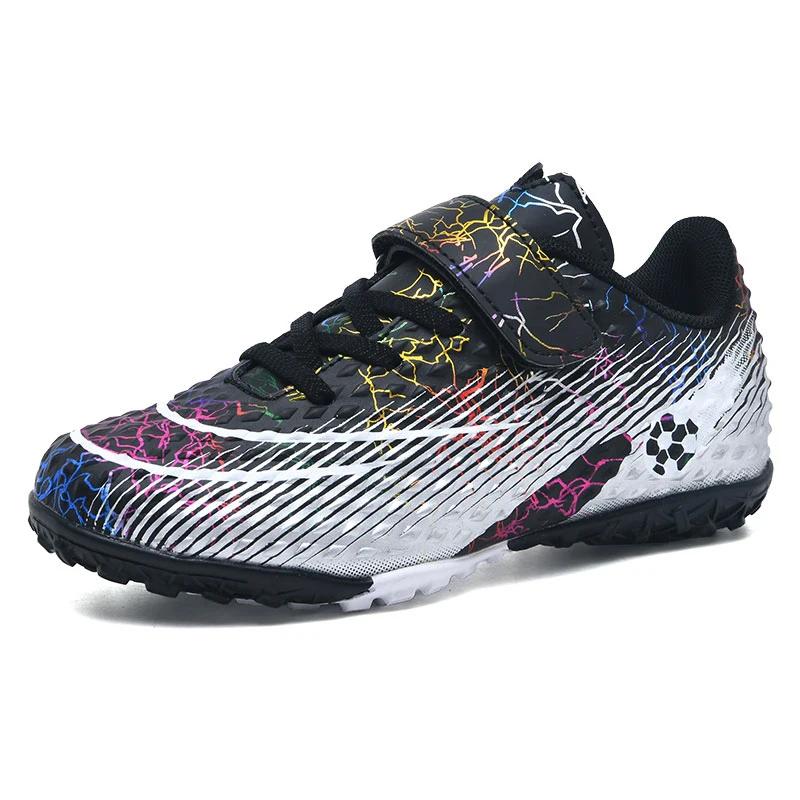 Childrens Soccer Shoes Youth Football Boots Breathable Comfortable Outdoor Sports Training Teenager Futsal Hall Football Boot