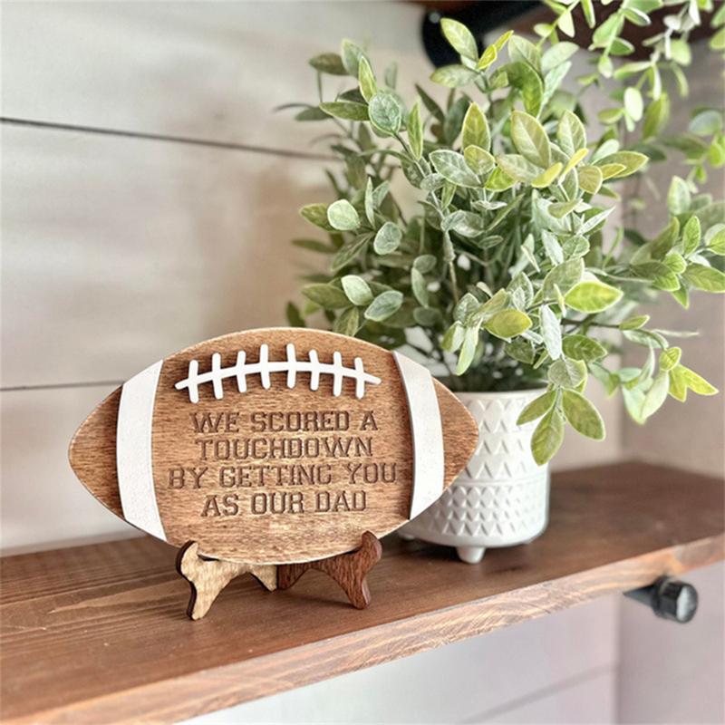 

Football Commemorative Ornaments Football Table Ornament For Rustic Farmhouse Home Kitchen Table Decor CHINA