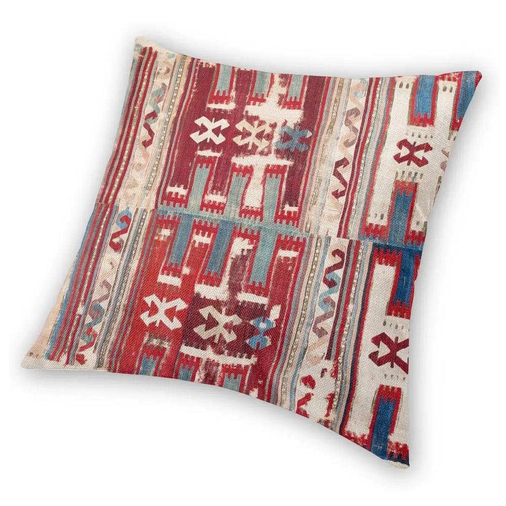 Th Anatolijski Kilim Nadruk Poszewka na Poduszkę Drukowanie Poliester Poszewka na Poduszkę Dekoracyjna Etniczna Boho Poszewka na Poduszkę