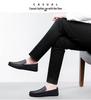 Breathable Slip-On Soft-Soled Casual Leather Shoes for Elderly Men 