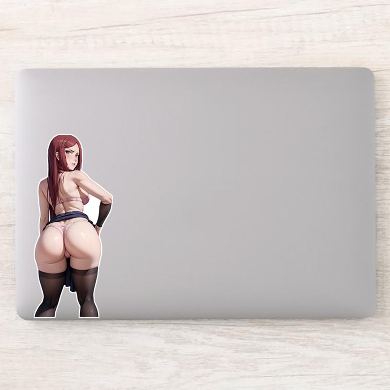 Seksowne naklejki winylowe z motywem kreskówek anime - wodoodporne i kreatywne naklejki na samochody, laptopy i nie tylko