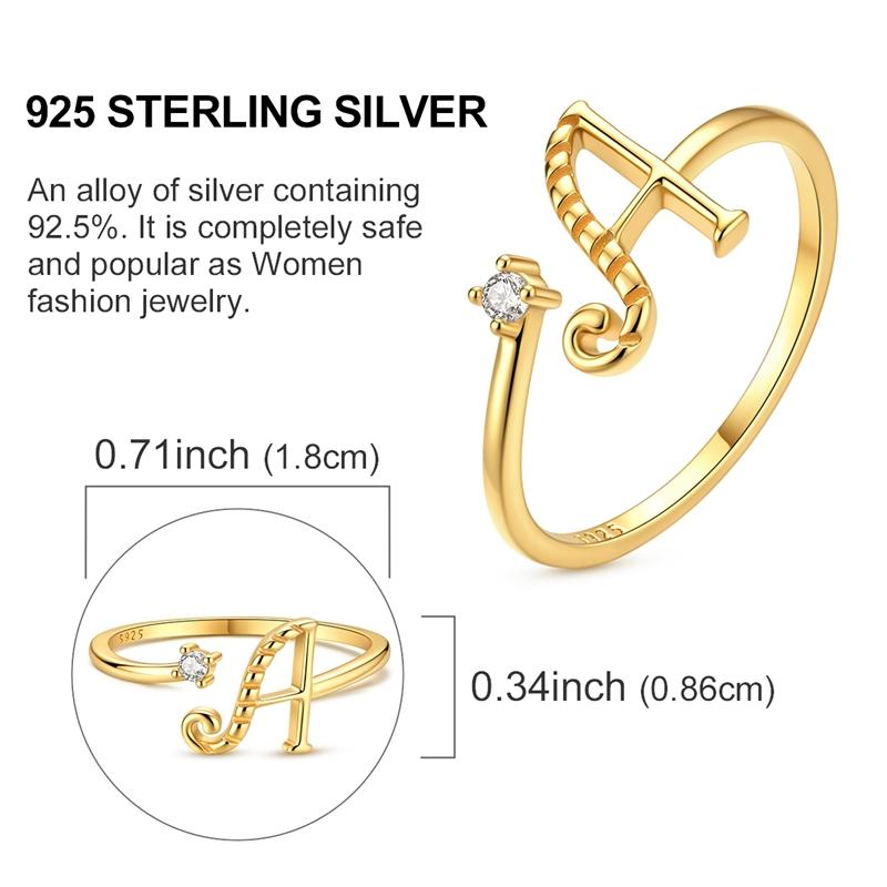 Original 925 Silver Ring Sparking Bee Eye Sun Moon Star Open Rings for Women Girls Jewelry Birthday Anniversary Engagement Gifts