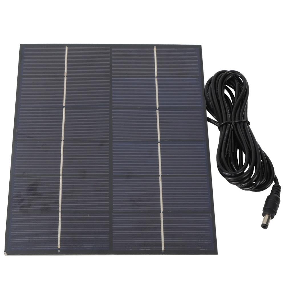 

Durable 5.5W 6V Solar Panel High Conversion Rate Portable Solar Charger DIY Battery Charger Outdoor Charging чорний
