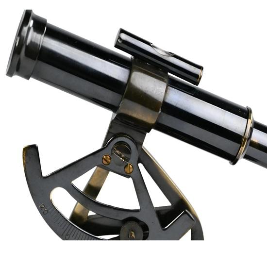 13.97 Cm Brass Alidade Telescope with Compass Nautical Maritime Decor