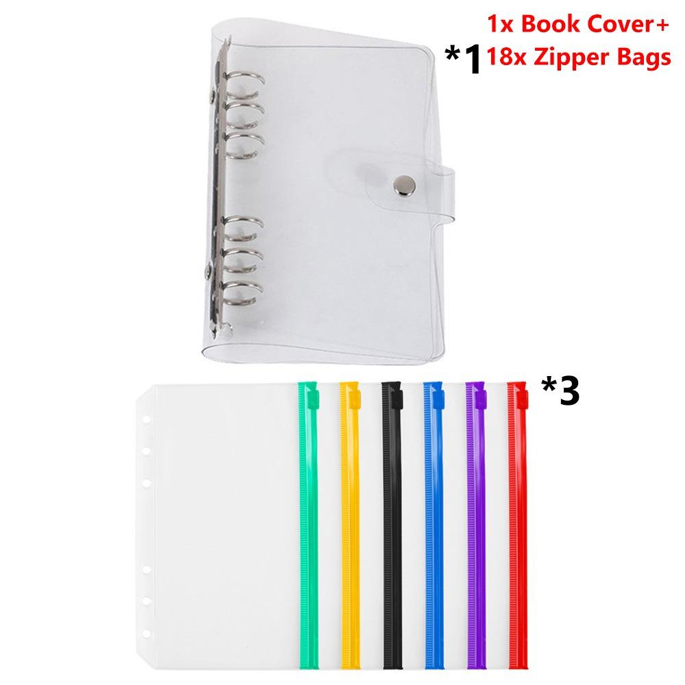 

19 шт./набор Формат A6 Карман для файлов на кольцах Пластиковый вставной карман Органайзер Новый Пакет-обложка для файлов