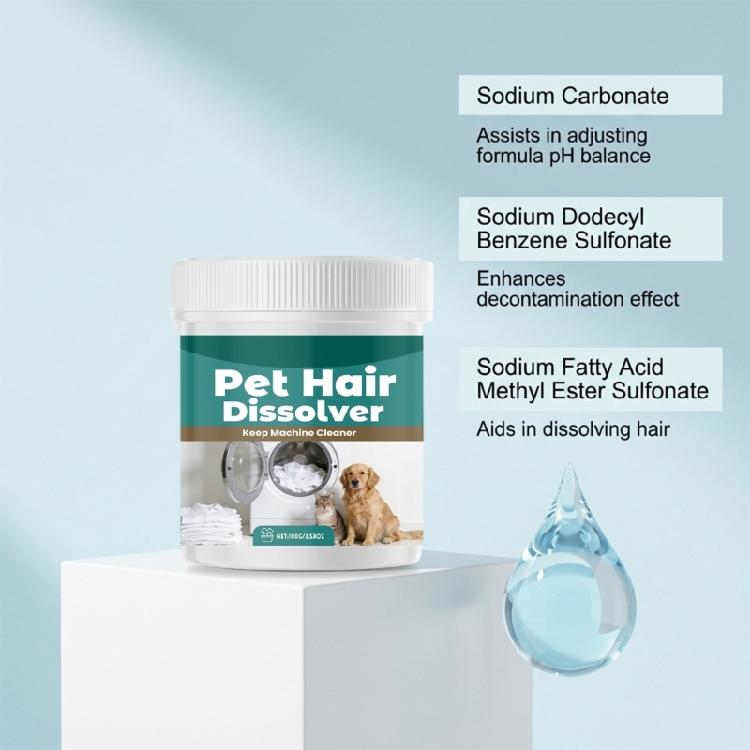 Fast Acting Pet Hair Dissolution Solution Safe For Washing Machines Removes Furs From Various Fabric Type