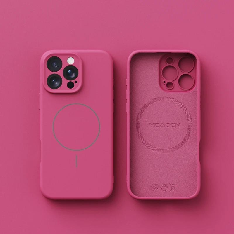 Original Liquid Soft Silicone For Magsafe Wireless Charge Magnetic Case For iPhone 16 Plus 15 14 13 12 Pro Max 11 Cover
