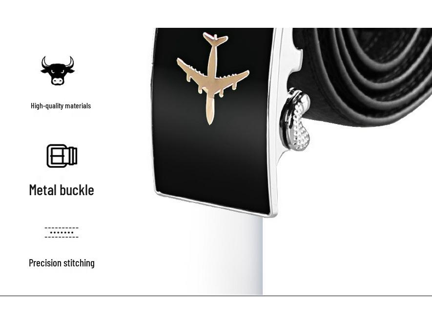 Black Security Duty Patrol Waistband with Automatic Buckle