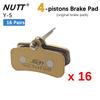 NUTT 4 Piston Y-5 Electric E-Bike Scooter Disc Brake Hydraulic Bicycle 140 160 180 Rotor For A5-D KUGOO Dualtron Kaabo Mantis