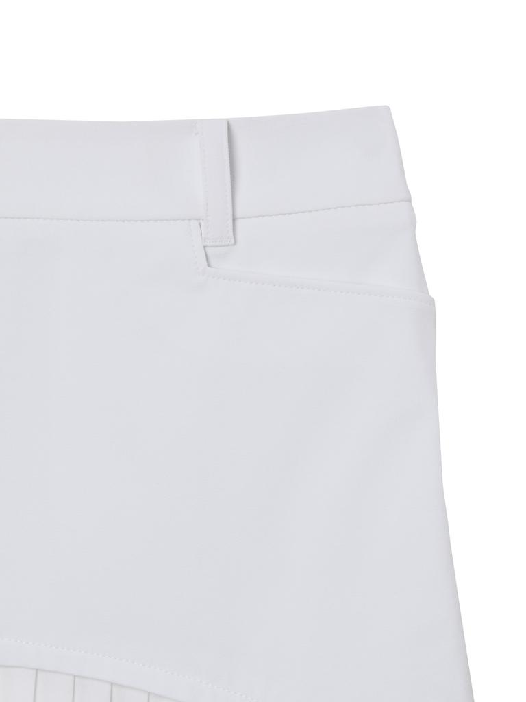 WIDEANGLE To W.Ice Ice Touch Hem Pleats L_White
