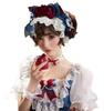 [SRrabbit] Lolita Head Dress, Princess Headband with Red Ribbon, Snow White, Hime Lolita, Gothic Lolita, Sweet Lolita, Cosplay Costume, Halloween