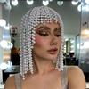 Stilvoller Kopfschmuck Perlen Quasten Kopfschmuck Modische Kopfkette Kappen Kopfschmuck Schmuck für Modische Bankette