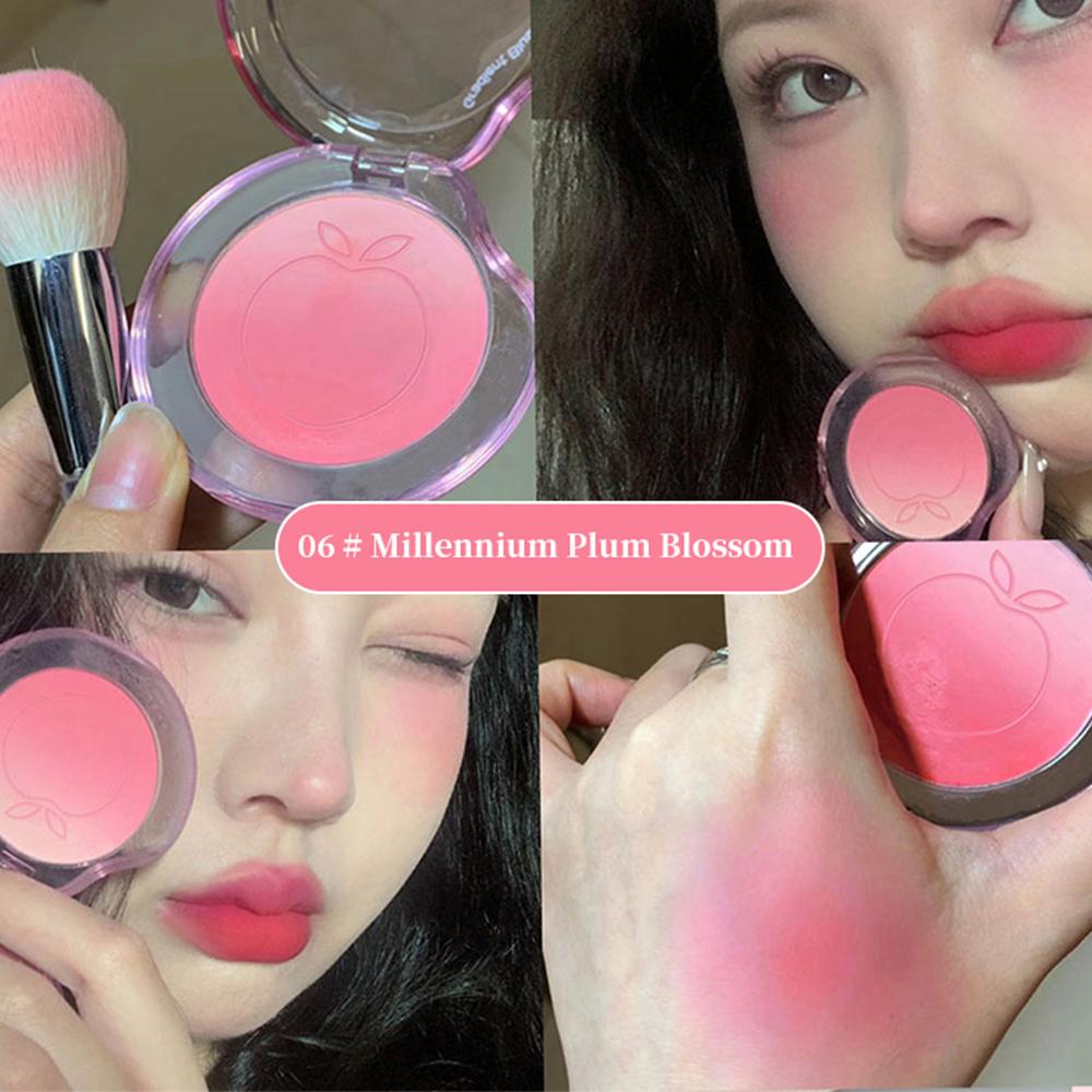 

Kekemood Peach Gradient Blush Expansion Color Blush Natural Highlight Eye Ehadow Blush Purple Matte Rouge