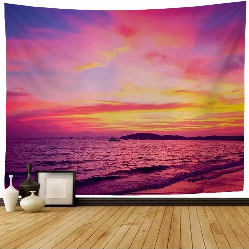 Sunset Landscape Tapestry Office Living Room Decoration Home Wall Tapestry
