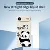 Pro iPhone 17 Air Pouzdro Panda Vzor Potisk Rovný Okraj TPU Zadní Kryt Telefonu