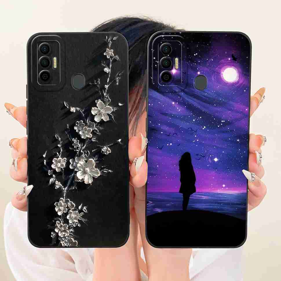 For Tecno Spark 7 Fashion Dragon Shockproof Protector Protective Phone Casing Spark7 7P 7Pro KF6 KF7j Soft Silicone Case Cover