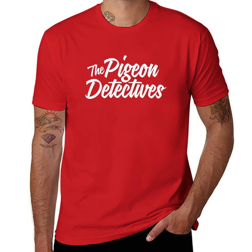 The Pigeon Detectives T-Shirt for a boy kawaii clothes blue archive blacks funny t shirts for men