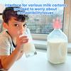 2025 Upgrade PP Cow Udder Milk Carton Cap 3D Printing Funny Pouring Milk Bottle Cap Reusable Boxed Milk Diverter JT422