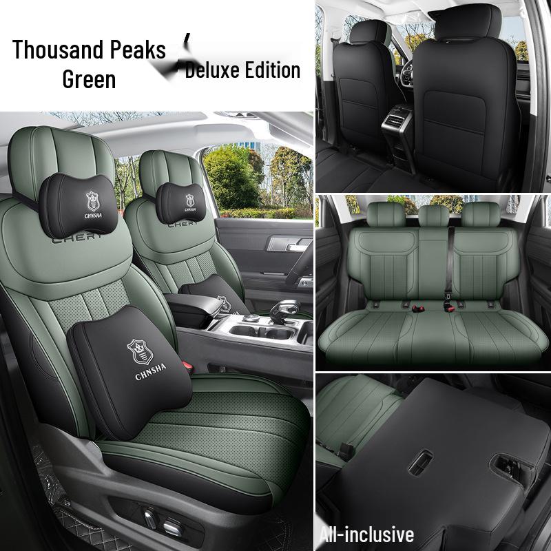 Universal Full Leather Car Seat Cushion for Explore 06 - New Model, Fits Five-Seat, All-Season Use.