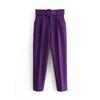 European & American Slim-Fit Straight-Leg Nine-Point Pants with Elastic Waistband