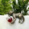 Skurriler Blumentopf-Schmuck Betrunkene Katzenstatue Pflanzer-Hänger, Schmuckstück, Realistische Tierharz-Niedliche Kätzchen-Figur für Randdekoration Außenbereich