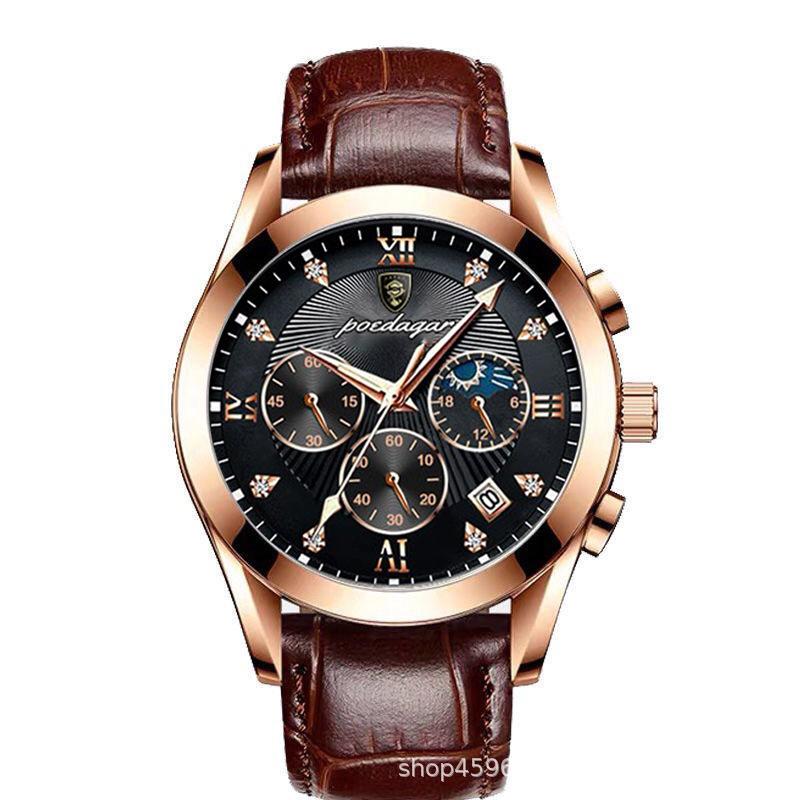 Poedagar Pedagar Waterproof Luminous Men S Watch Student Trend Quartz Watch Belt