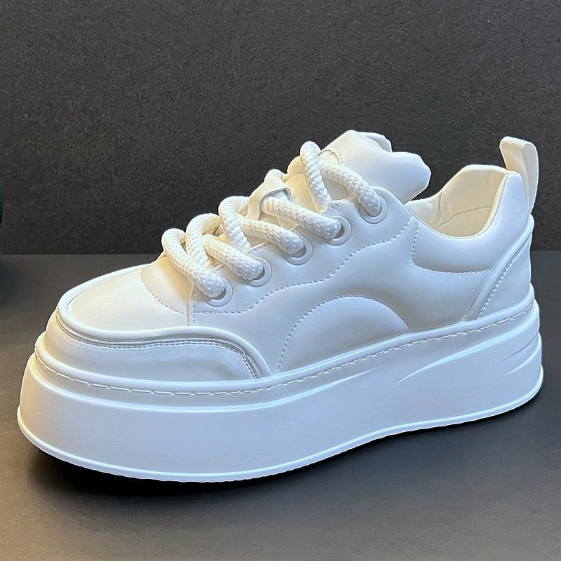 Thick-soled heightening white shoes breathable trend board shoes men s shoes casual versatile 39 Standard Sneaker Size 4559₽