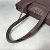 Used COACH Coach Tote Bag Back Business Leather A4 Available Brown
