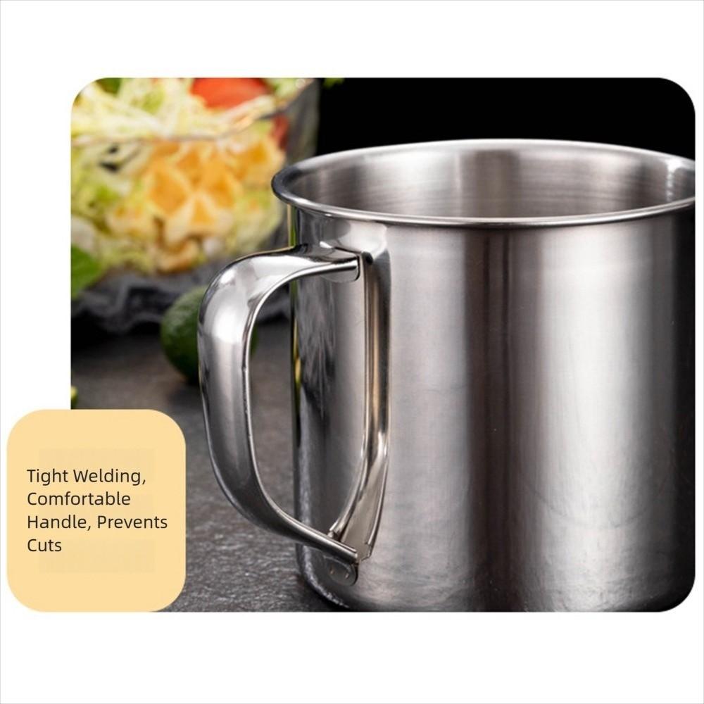 Stainless Steel Coffee Mug Portable Tea Cup High Quality Water Cup  Camping Travel
