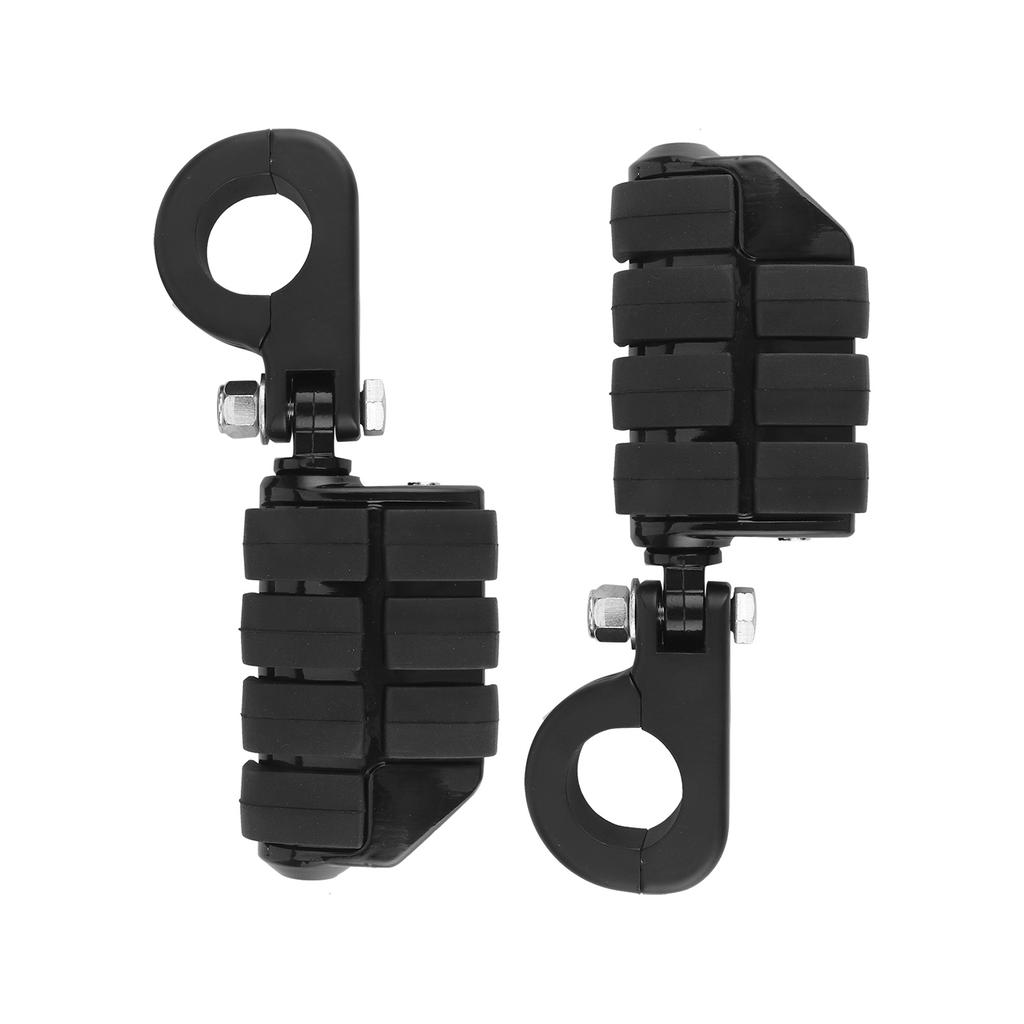Pair of 1.25in Foot Pegs Footrest with Mounting Brackets Universal for Honda ATV Scooter UTV