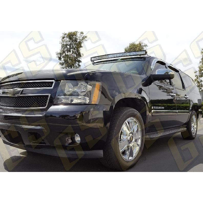 GS Power LED Light Bar Brackets (Choices of 50 | 52 | 54”) Mount Offroad Lightbar At Upper Windshield. Compatible with 2007-2013 Chevy Chevrolet