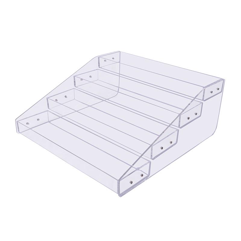 Clear Acrylic Convenience Store Counter Display Rack for Gum, Cigarettes, and Beverages