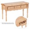 Miniature Furniture Model Wooden Desk Table for 1:12 Doll House Living Room Accessory