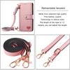 Crossbody Zipper Wallet Card Solt Leather Case for iPhone 14 Pro Max 15 11 12 13 X XS XR 7 8 Plus RFID Strap Lanyard Purse Cover
