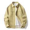 Jacke Herren Arbeitshemd Herren Langarm Frühling und Herbst Neu Locker Trendig Lässig Hemd Jacke