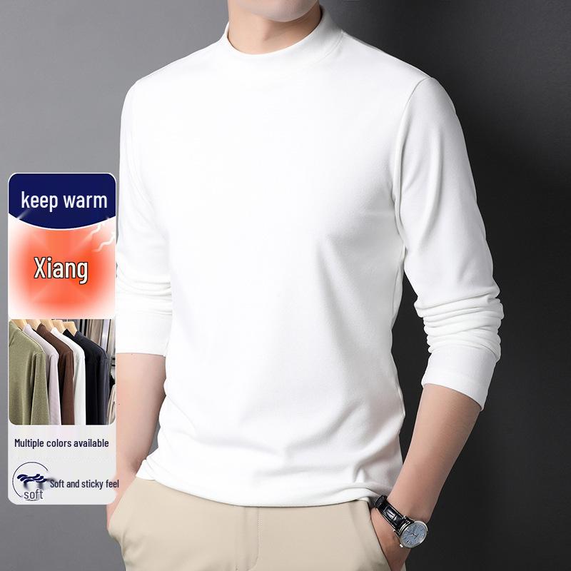 Мужская самонагревающаяся двусторонняя флисовая толстовка с полувысоким воротником - Новый стиль Осень/Зима 2025 Базовый слой 3XL