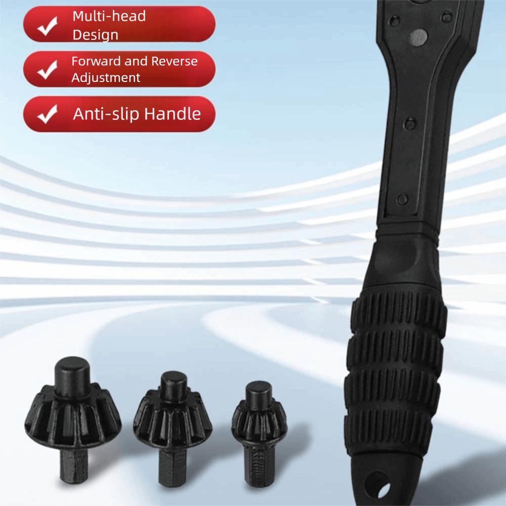 Double Head Drill Key Chuck Quick Disassembly Ratchet Spanner Ratchet   Drill Chuck  Hand Tool