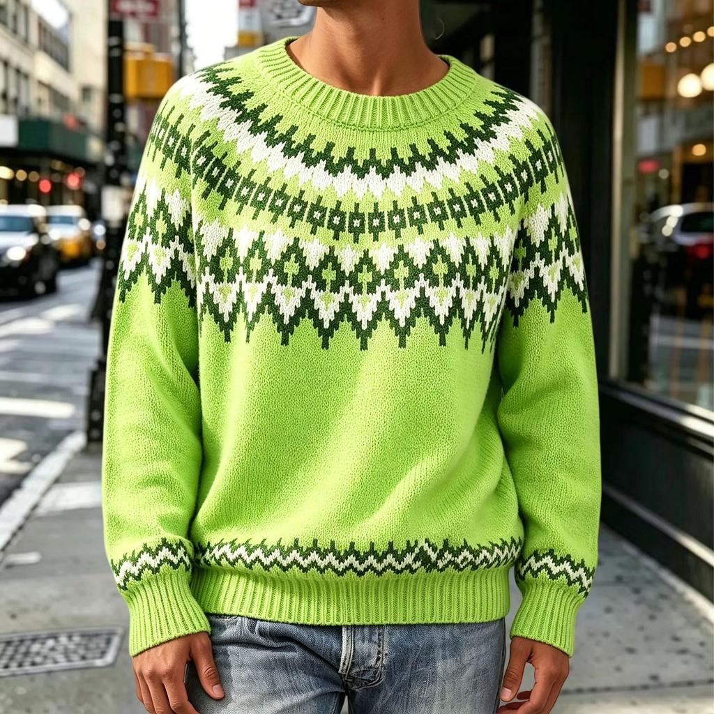 Women's Neck Sweater - Soft Oversized Knit Pullover Top for Casual Everyday Wear